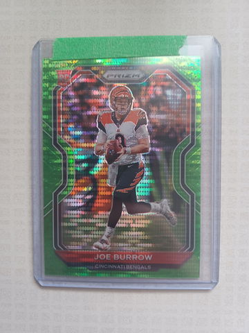 2020 Panini Prizm Joe Burrow Neon Green Prizm
