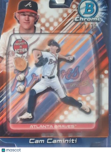 2024 Bowman Draft - Bowman In Action Orange Refractor Cam Caminiti #BIA-16