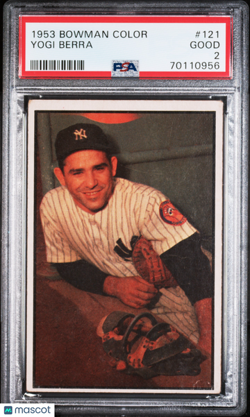 1953 Bowman Color Yogi Berra #121 PSA 2