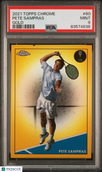2021 Topps Chrome Tennis Pete Sampras #60 Gold PSA 9