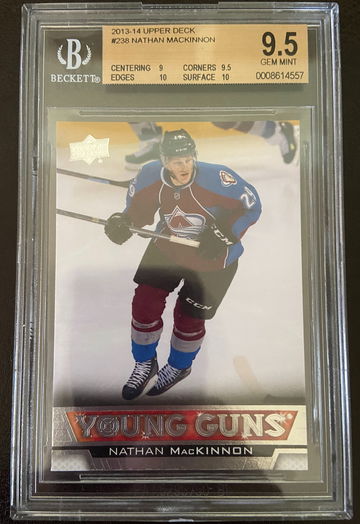 2013-14 Upper Deck Nathan MacKinnon Young Guns BGS 9.5