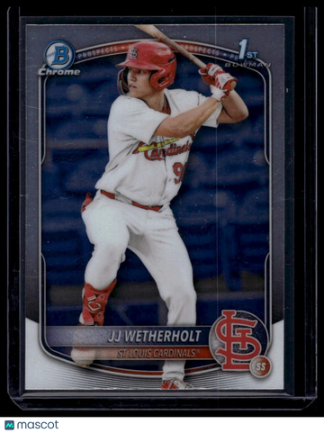 2025 Bowman JJ Wetherholt #BCP-22 Chrome Prospects Sunflower Seeds Refractor