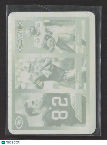 2005 Topps Total Arnaz Battle Aaron Walker Eric Johnson #428 Yellow Printing Plate Printing Plate