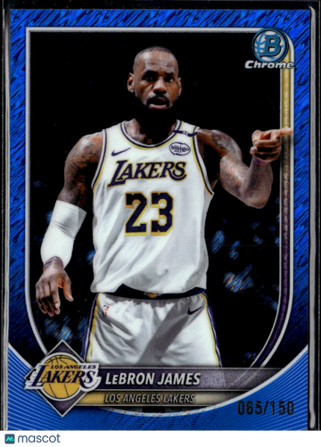 2025 Topps Bowman Chrome LeBron James #BCV-121 Blue RayWave /150