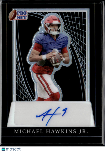 Michael Hawkins Jr. 2024 Leaf Pro Set Auto Oklahoma Sooners