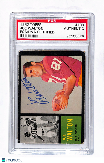 1962 Topps Joe Walton #103