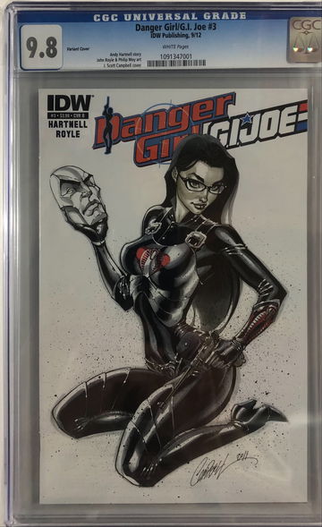Danger Girl/Gi joe #3-retailer incentive -Campbell art-Shipped from Canada