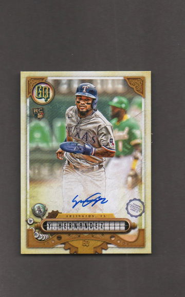2022 Gypsy Queen #YH Yonny Hernandez autograph rookie