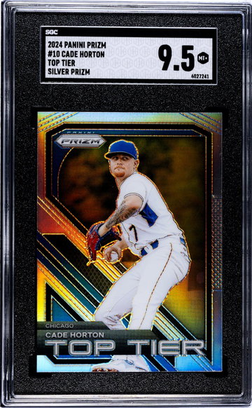 2024 Panini Prizm Top Tier Silver Prizm Cade Horton #10 SGC 9.5