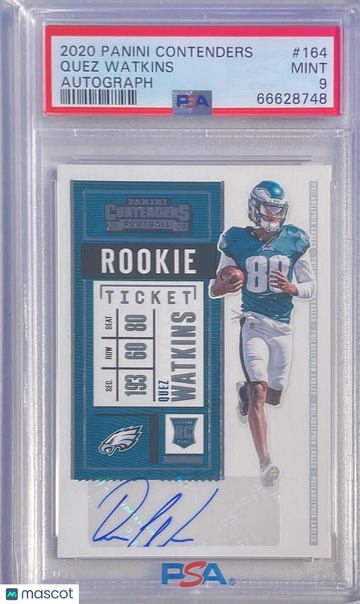 2020 Panini Contenders Quez Watkins #164 Autograph PSA 9