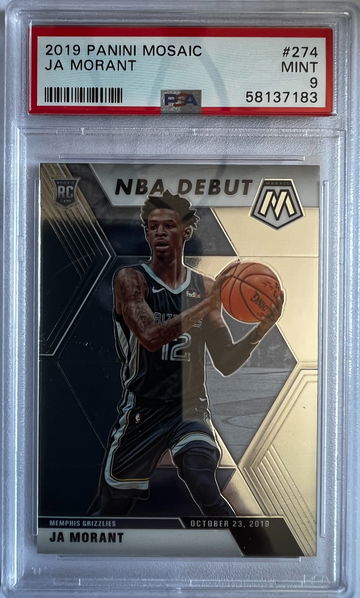2019 Panini Mosaic Ja Morant PSA 9 Mint