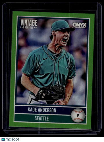 2026 Onyx Vintage Kade Anderson #OV-KAAN Green Bordered SN40