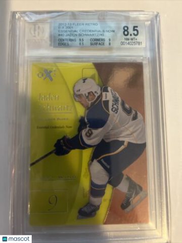 2012-13 Fleer Retro (Ice Hockey) Jaden Schwartz Rookie BGS 8.5