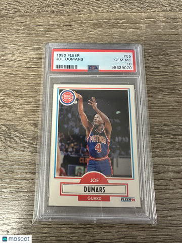 1990 Fleer Joe Dumars #55 PSA 10