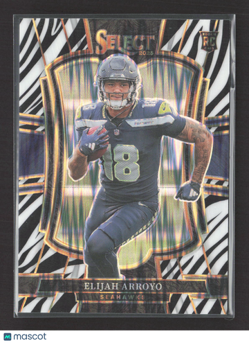 2026 Panini Select Prizm Elijah Arroyo #114 Zebra RC