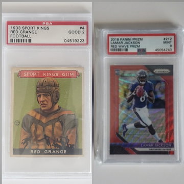 Red Grange Lamar Jackson (lot)