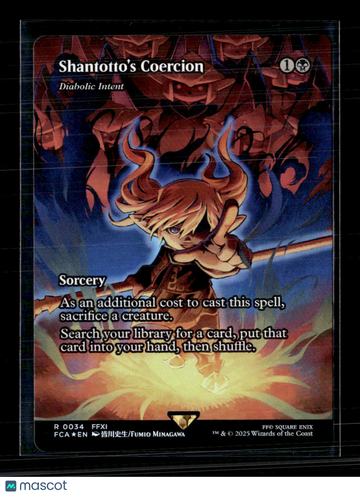 Magic: The Gathering Shantotto's Coercion Showcase FINAL FANTASY R 34 Foil