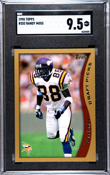 1998 Topps #352 Randy Moss Vikings RC  SGC 9.5