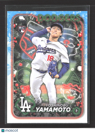 2024 Topps Holiday Yoshinobu Yamamoto #H88 RC
