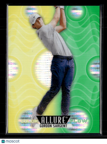 2026 Upper Deck Allure Color Flow Gordon Sargent #CF-15 Spectrum Yellow-Green 45/99
