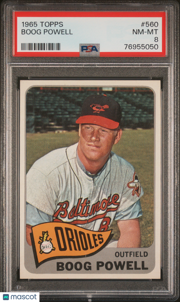 1965 Topps Boog Powell #560 PSA 8