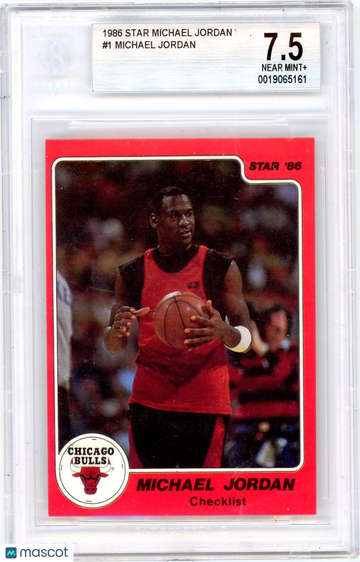 1986 Star Michael Jordan Michael Jordan #1 BGS 7.5