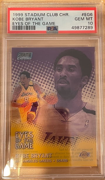 Kobe Bryant 1999 Stadium Club Chrome Insert #EG6 PSA 10 Gem Mint Rare Low Pop Mamba