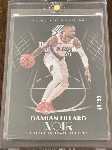 2019-20 Panini Noir Damian Lillard /99 Association Edition