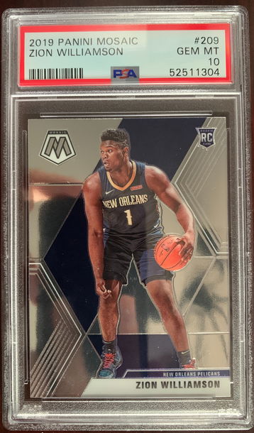 2019 Panini Mosaic Zion Williamson PSA 10 Gem Mint