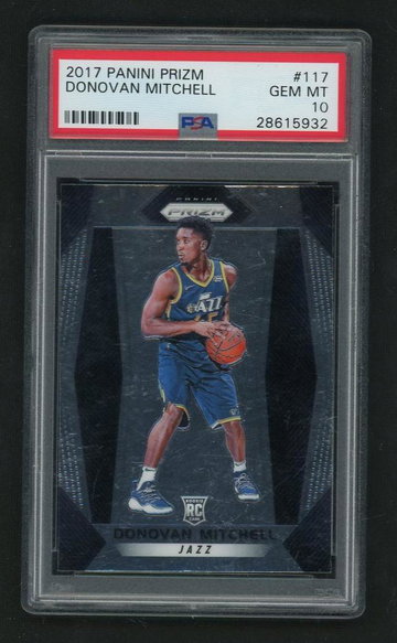 2017 Panini Prizm Donovan Mitchell #117 PSA 10