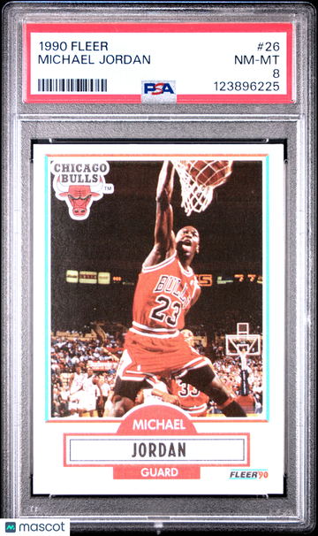1990 Fleer Michael Jordan #26 PSA 8
