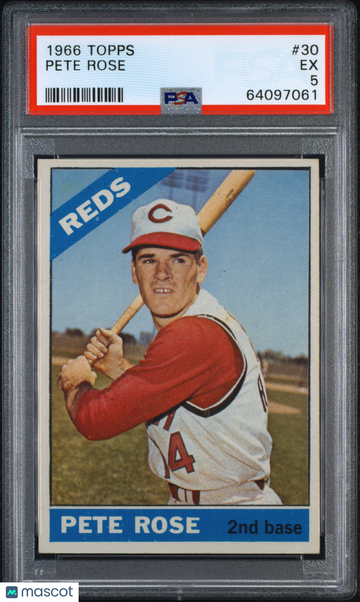 1966 Topps Pete Rose #30 PSA 5