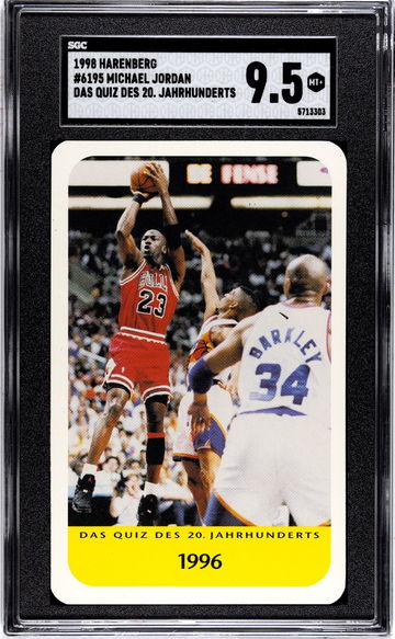 1998 Harenberg Jahrhunderts Michael Jordan HOF Chicago Bulls  SGC 9.5 POP 4