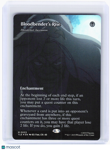 Avatar: The Last Airbender: Eternal-Legal Bloodbender's Rise (Borderless) Foil Mythic #23