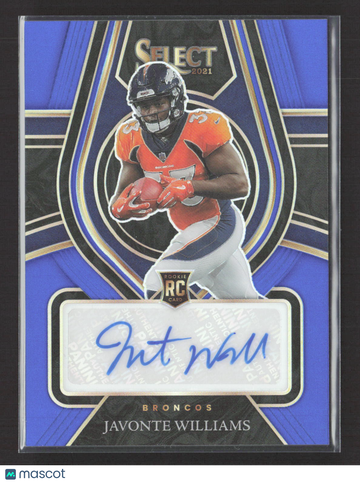 2022 Panini Select Prizm Javonte Williams #RS-JWI /75 RC