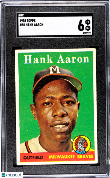 1958 Topps Hank Aaron #30 SGC 6