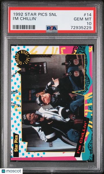 1992 Star Pics Saturday Night Live Chris Rock / Chris Farley #14 Rookie I'm Chillin' PSA 10
