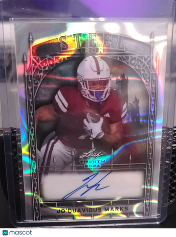2024 Leaf Trinity Jo'quavious Marks #S-JQM SN,AU,/6