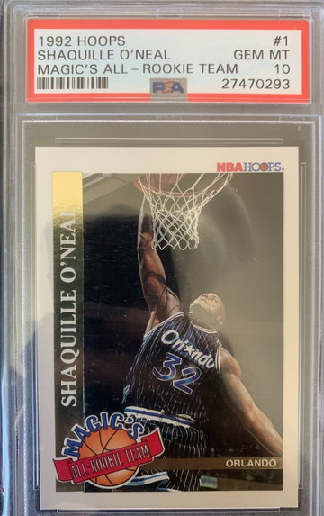1992 Hoops Shaquille O'Neal - Magic's All Rookie Team All Rookie Team (POP 328)