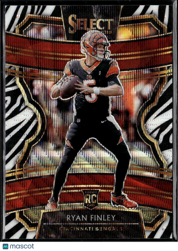 2020 Panini Select Prizm Ryan Finley #52 Zebra RC