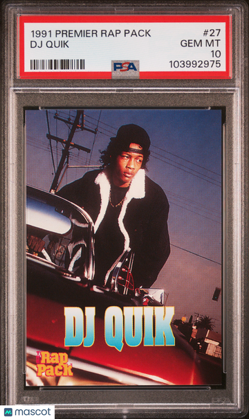 1991 Premier Rap Pack DJ Quik #27 PSA 10