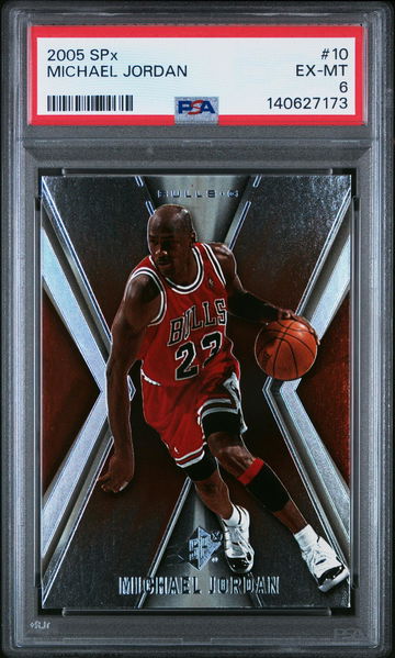2005 Spx Michael Jordan #10 PSA 6