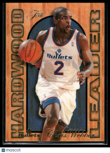 1995-96 Fleer Chris Webber #27 Flair Hardwood Leader