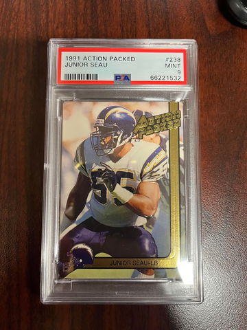 1991 Action Packed Junior Seau PSA 9