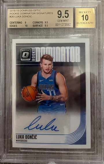 2018 rookie dominator sig. luka doncic /50