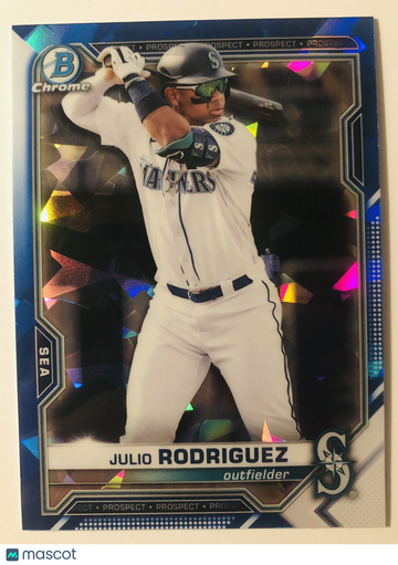 JULIO RODRIGUEZ 2021 Bowman Chrome Prospects Sapphire Edition #BCP-86 Mariners