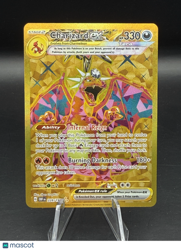 Pokemon 2023 Obsidian Flames Charizard EX Hyper Rare #228/197 - Near Mint or Better
