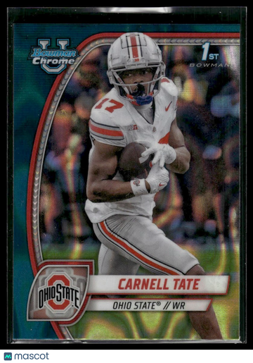 2024 Bowman University Chrome Carnell Tate #39 Teal Lava Refractor