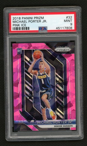 Michael Porter Jr 2018 Panini Pink Ice Prizm Rookie PSA 9