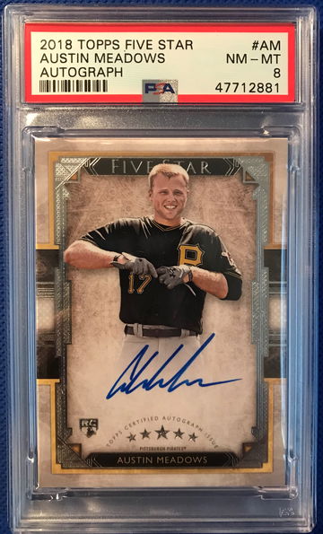 2018 Topps Five Star Austin Meadows AUTO PSA 8